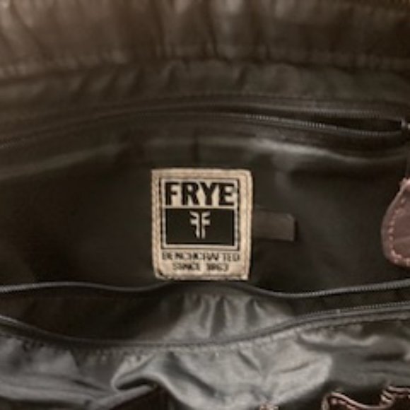 Frye brown leather cool vintage tote work bag - Picture 6 of 12